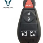 4+1Buttons M3N5WY783X IYZ-C01C 46CHIP 433MHz Fobik for Chrysler