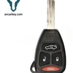 3+1Buttons 56038768AG KOBDT04A 315MHz RHK Key for Chrysler / Aspen