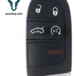 4+1Buttons M3M-40821302 68155687AB/ 68394191AA 434MHz 4A Smart key for Chrysler 200
