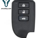 3Buttons BF2EK 89904-52491/ 52492/ 52432 Toyota-H CHIP 433MHz Smart Key for 2014-2016 Toyota Yaris / Vios