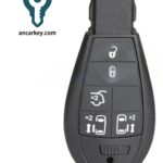 5Buttons 56046710AE/56046710AF/56046710AG 46Chip 433 MHz Fobik for Chrysler Grand Voyager