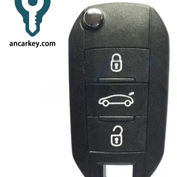 3Buttons 1635634880 / 1635634980 (cut) 4A CHIP 434 MHz Flip Key for Citroen Cactus