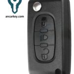 3Buttons 649097/6554TE ID46 433 MHz Flip Key for Citroen C4 (Dates TBC)/C6 (Dates TBC)