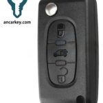 3Buttons 6490AC/ 6490AE ID46 433 MHz Flip Key for Citroen Dispatch