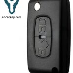 2Buttons 6490FS / 6490FT ID46 Flip Key for Citroen C3