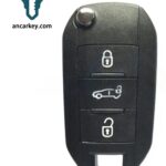 3Buttons 1617021380 ID51 433MHz Flip Key for Citroen Dispatch