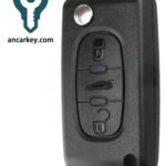 3Buttons 0536 ID46 VA2/HU83 433MHZ Flip Key for Citroen C2 C3