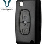 2Buttons 0536 VA2 Blade ID46 433MHz Flip Key for Citroen C2 C3 C4 Picasso