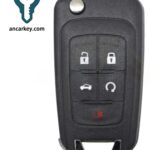 4+1Buttons V2T01060514 46CHIP 315MHz Flip Key for Chevrolet