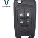 4+1Buttons OHT01060512 46CHIP ASK433MHz Flip Key for Chevrolet