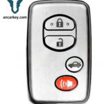 3+1Buttons B53EA 89904-33100 4D-67CHIP 433MHz Smart Key for 2007-2009 Toyota Aurion