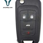 3+1Buttons OHT01060512 46CHIP 433.92MHz Flip Key for Chevrolet Cruze
