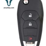 2+1Buttons 13514134 LXP-T004 315MHz Flip Key for Cherolet Cruze / Trailblazer