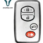 3+1Buttons B77EA 89904-33431/ 89904-33430 4D-67CHIP 433MHz Smart Key for 2010-2012 Toyota Aurion