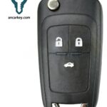 3Buttons 13500219 ID46 433 MHz Flip Key for Chevrolet Cruze (J300)