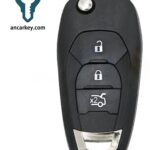 3Buttons 5933396 46CHIP 433MHz Flip Key for 2014-2018 Chevrolet Cruze