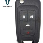 3+1 Buttons OHT01060512 13585395 46 CHIP HU100 Blade ASK315 MHz Flip Key for Chevrolet Cruze