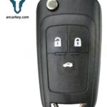 3 Buttons PCF7952E/ HITAG 2/46 CHIP HU100 ASK315 MHz Flip Key for Chevrolet Cruze
