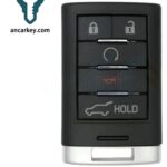 4+1Buttons 22865375 NBG009768T 315MHz for Cadillac SRX