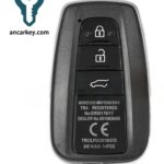 3Buttons B2T2K2R 89904-60V60/ 60V30 433MHz Smart Key for 2020-2021 Toyota Land Cruiser / Prado