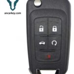 4+1 Button OHT058179 315MHz Flip Key for Buick