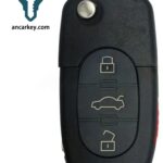 3+1 Buttons MYT8E0837231 48 CHIP 313MHz Flip Key for Audi