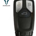 3 Buttons 8W0959754AF 433MHz Smart Key for Audi