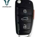 3button 8X0 837 220 G NBG009272T 315MHz Flip Remote Key for Audi