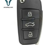 3button 8E0 837 220R IYZ 3314 315MHz Flip Remote Key for Audi