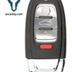 3+1button 8T0959754 G IYZFBSB802 314MHz Smart Key for Audi