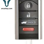3+1button 72147-TX4-A11(Drive2) KR5434760 314MHz Smart Key for Acura RDX Tech Models