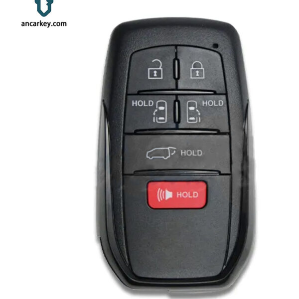 5+1 btn SMART CAR KEY HYQ14FBX 8990H-08010, 8990H-08011 1551A-14FBX 315MHz for 2021-2022 Toyota Sienna