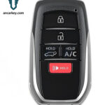 4+1 btn SMART CAR KEY HYQ14FBX 8990H-42520 231451-3041 1551A-14FBX 315MHz for 2023-2024 Toyota bZ4X