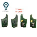 Original Buick/Chevrolet Remote Circuit Board (315MHz, ID46 Chip) - 5-Button