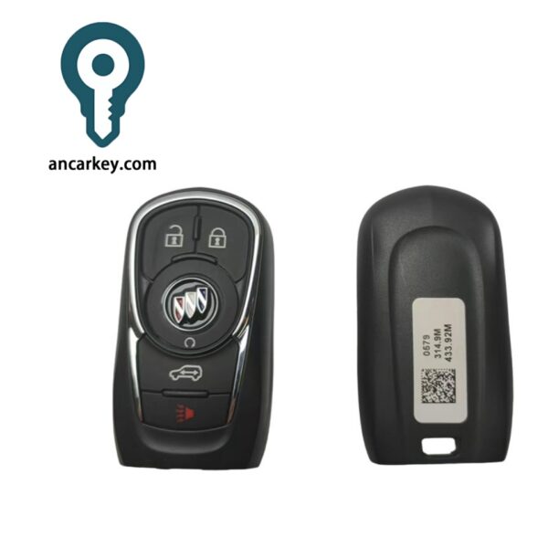 Factory Direct Genuine Buick Smart Key Fob (433MHz, 8A-Chip, 5-Button)