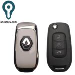 Factory Direct Renault Koleos Key - 433MHz 4A Chip 3-Button Folding Remote